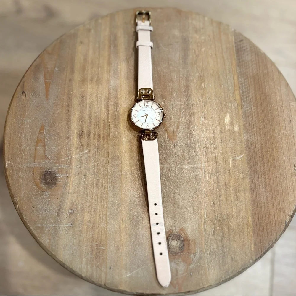 Women's ANNE KLEIN Quartz Watch Leather Band